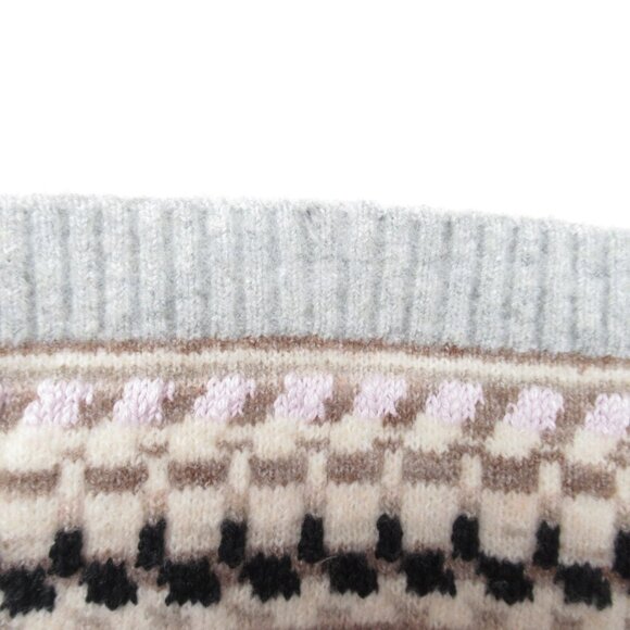 Anthropologie Daily Practice Turtleneck Sweater Dress Grey Motif Medium - Picture 11 of 12